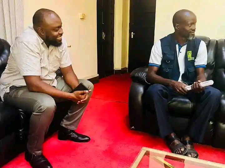 One-on-one meeting at Coast Development Authority headquarters